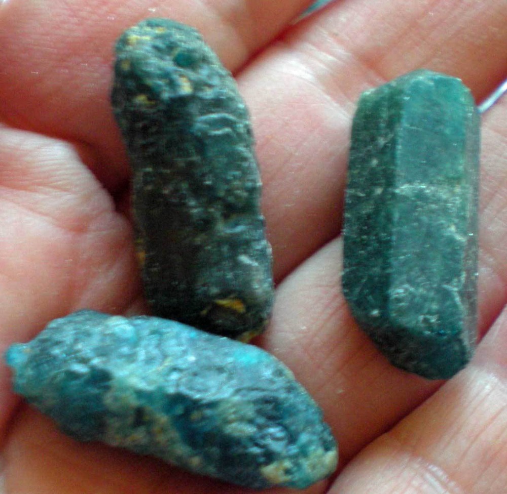 Apatite  - 3 Crystals - Brazil r761g