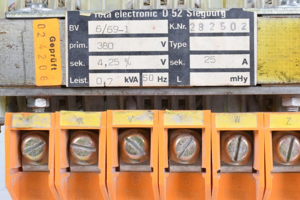 RETA-ELECTRONIC 6/69-1, 3-phase transformer