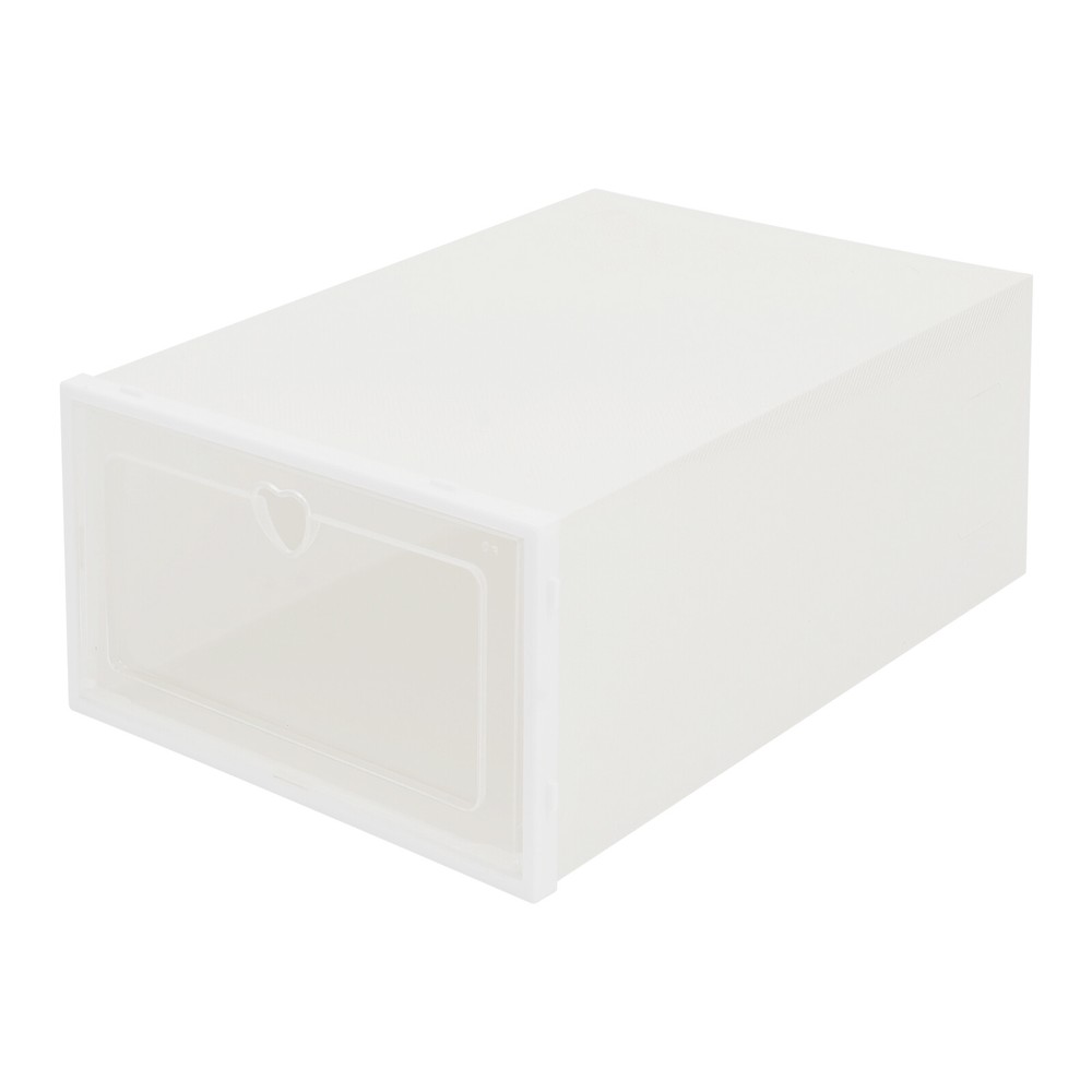 24pcs Shoe Storage Box Shoes Case Transparent Stackable Shoe Organizer Container