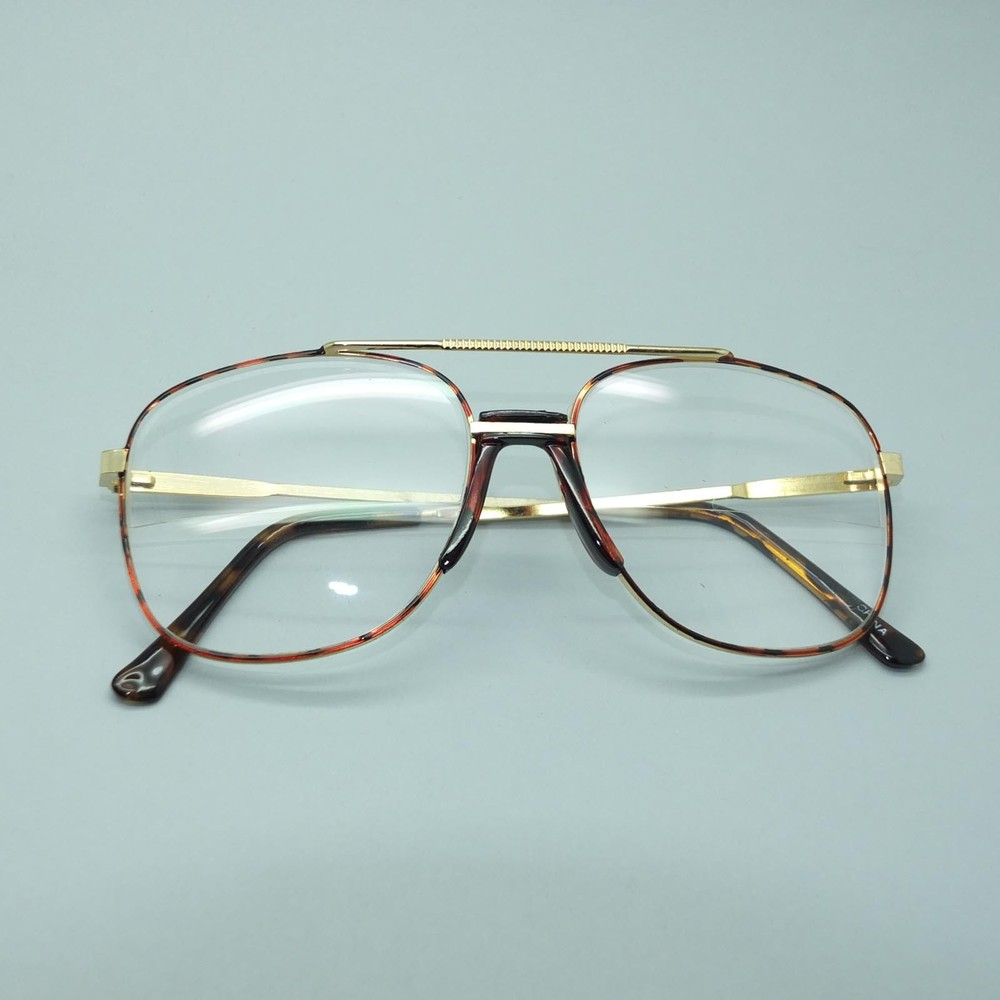 Double Bridge Aviator Tortoise Frame Classic Half Bifocal Reading Glasses +1.75