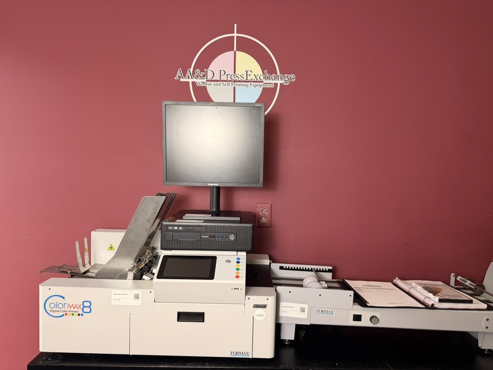 Low Meter 42k Formax Colormax 8 Digital Color Printer