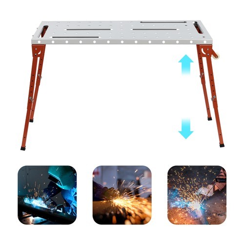 Welding Table Welding Work Table Portable Folding Work Bench 453.59kg/1000lbs