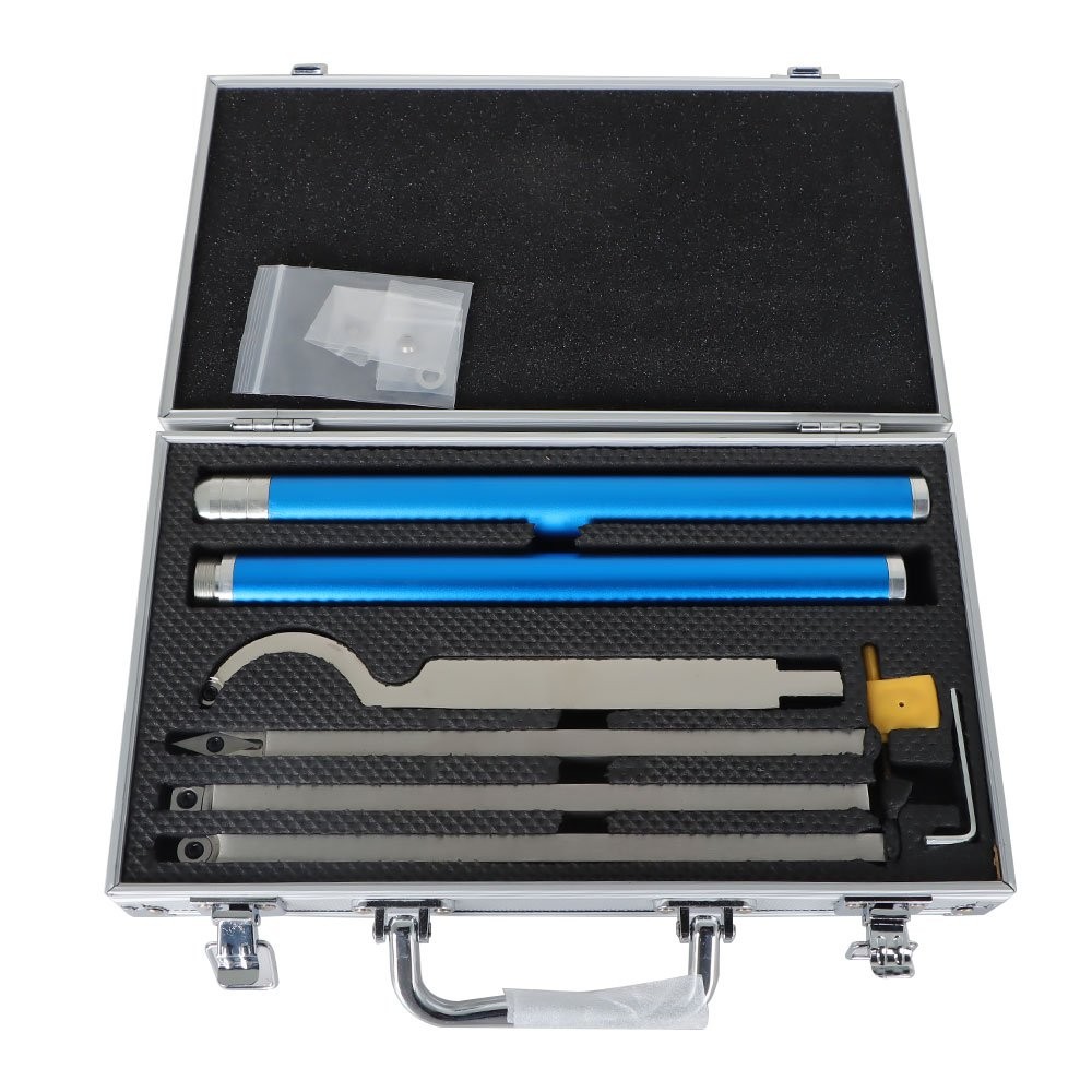 6 Pack 11 Inch Carbide Wood Turning Lathe Tools With 4 Extra Replacement Inserts
