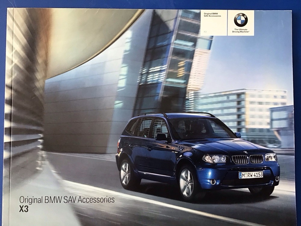 BMW X3 E83 SAV Accessory Brochure 2004