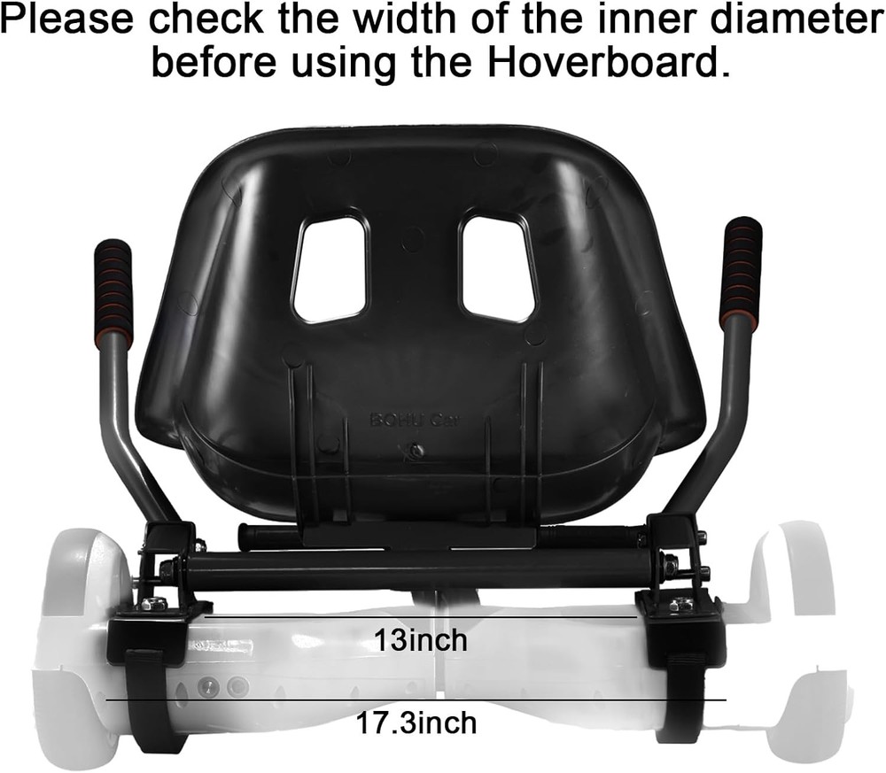 Hover Seat Attachment for 6.5”-10” Hover Seat Buggy Go Kart Conversion