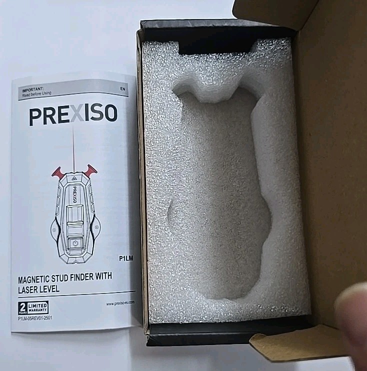 PREXISO 2-in1 Stud Finder Multi Surface Line Laser Wall Stud Scanner Laser Level