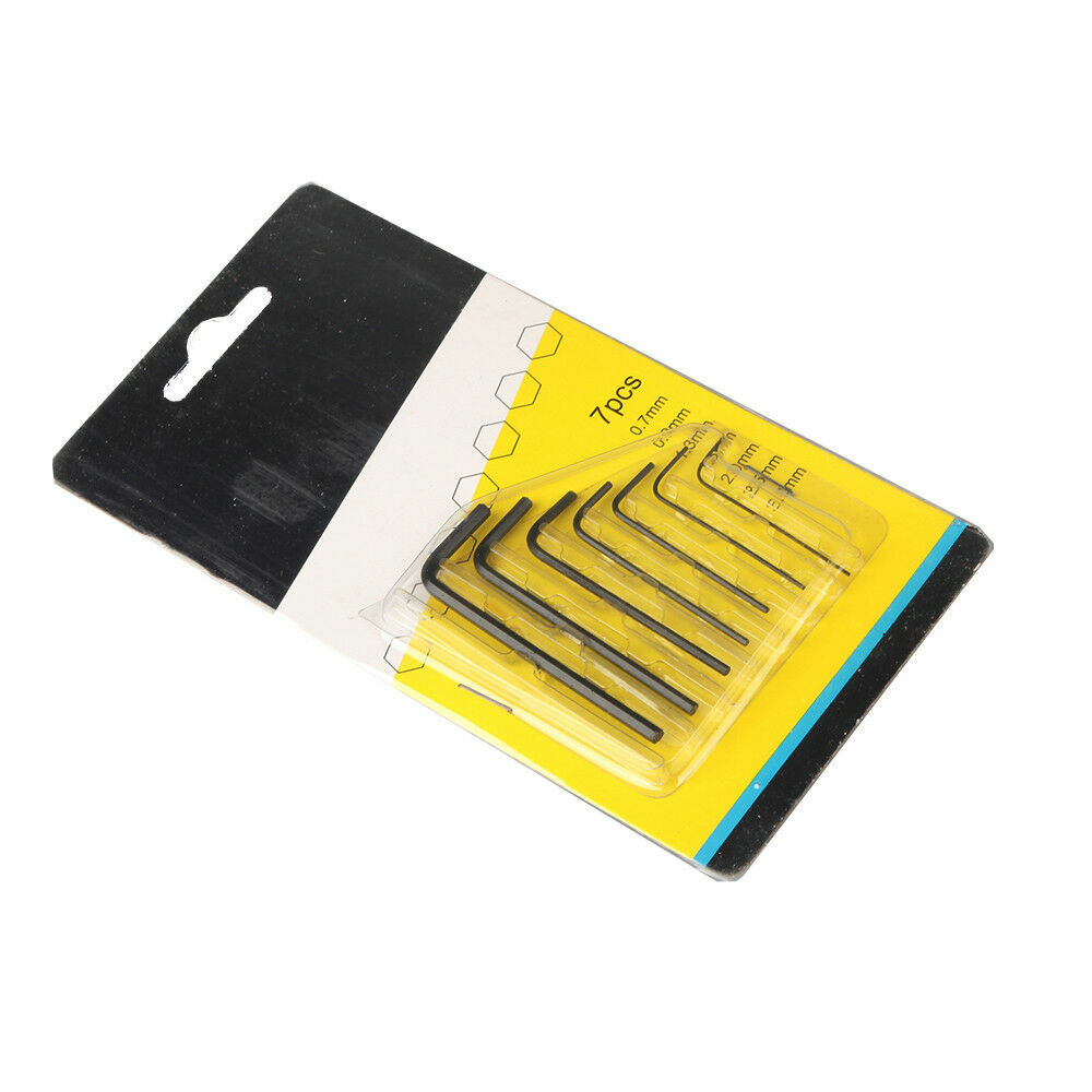 Mini Micro 0.7mm-3mm Hexagon Hex Allen Key Wrench Screwdriver Tool Kit 7pcs/set