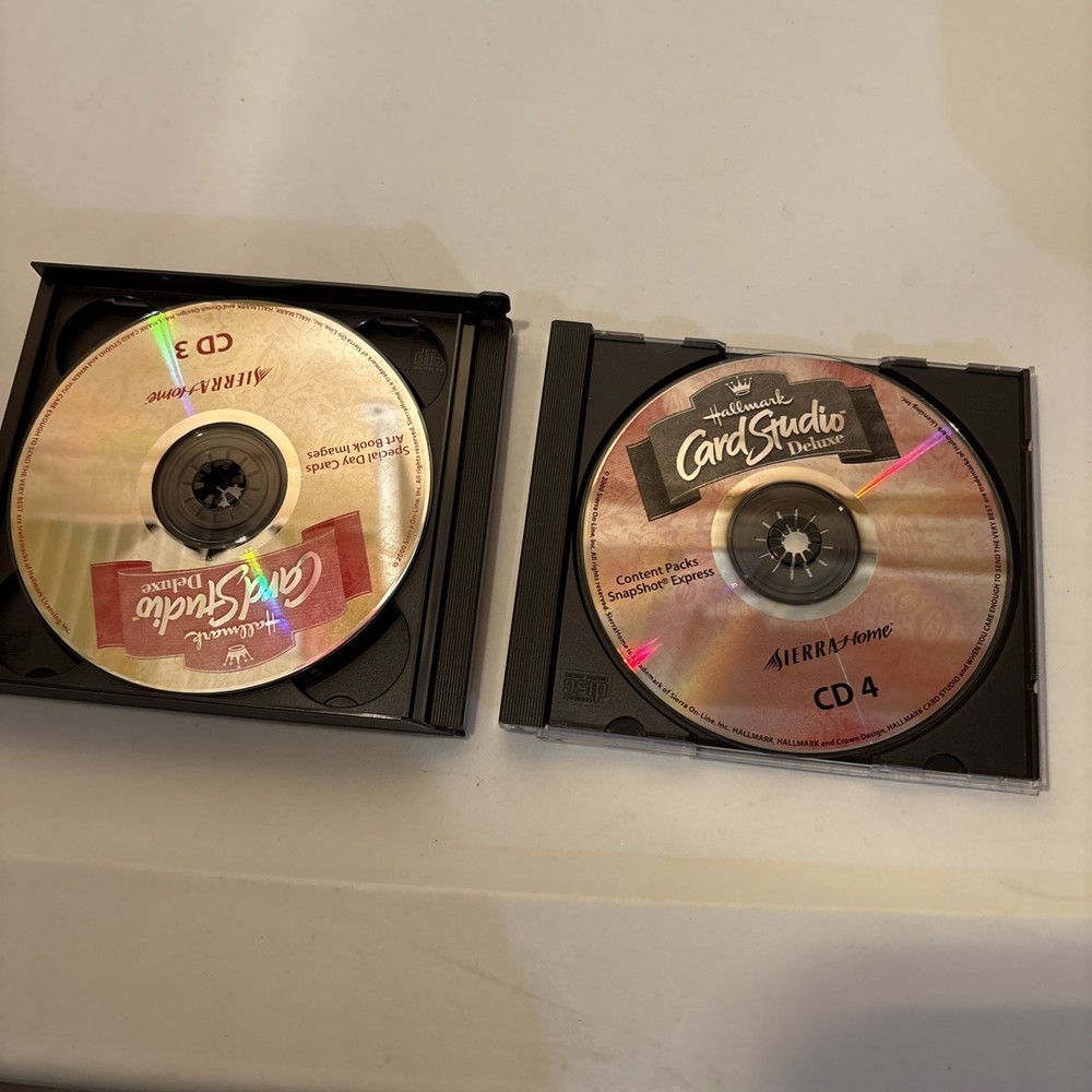 Hallmark Card Studio Deluxe - Released by Sierra (PC, 2000) - All Discs