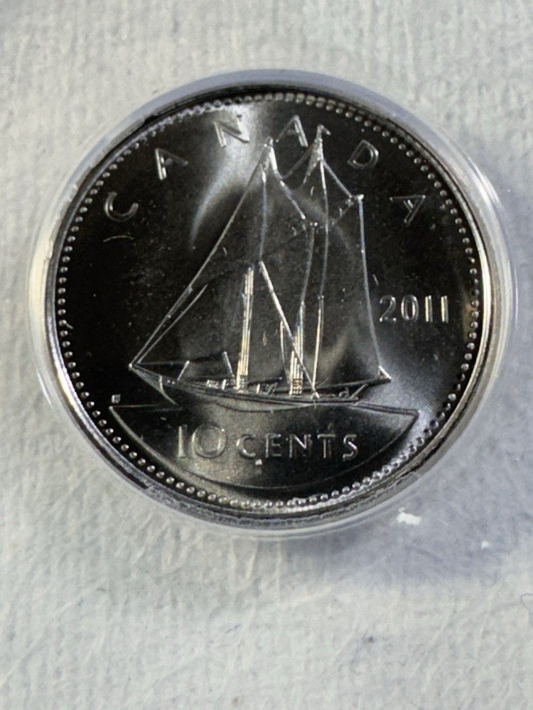 2011 Canada 10 Cents Graded MS 69 by ANACS