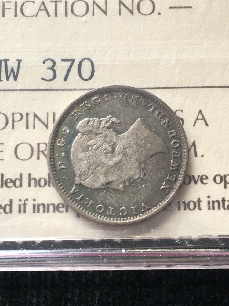 1894 ICCS Graded Newfoundland, Silver 5 Cent, **VF-30**