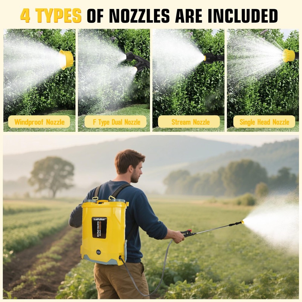 DeWalt 20V Backpack Sprayer 5.3 Gal 100 PSI