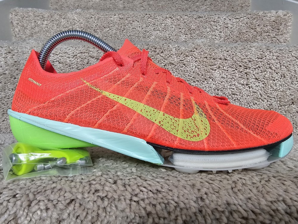 Nike Air Zoom Victory 2 Track Field Spikes Bright Crimson Lime FD8411-600 Sz 6