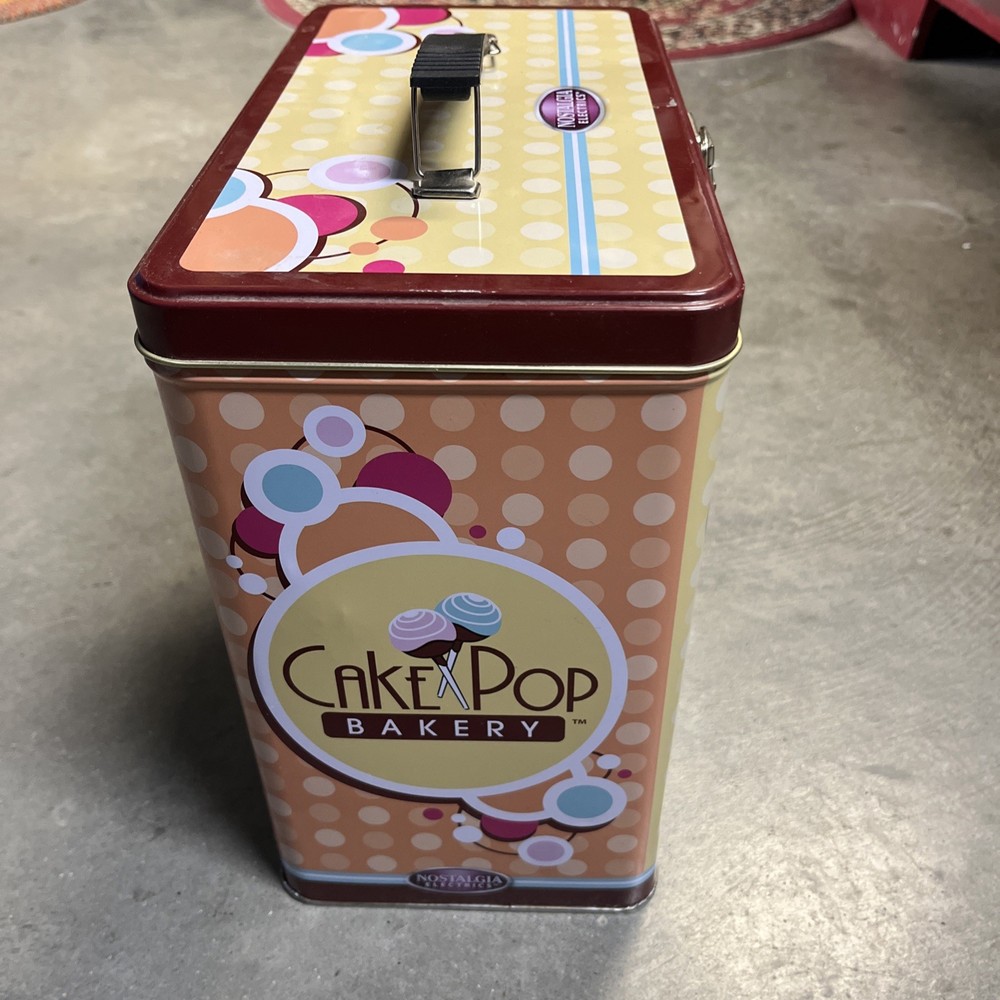 CAKE POP BAKERY By NOSTALGIA ELECTRICS Original EMPTY Tin Box (no machine)