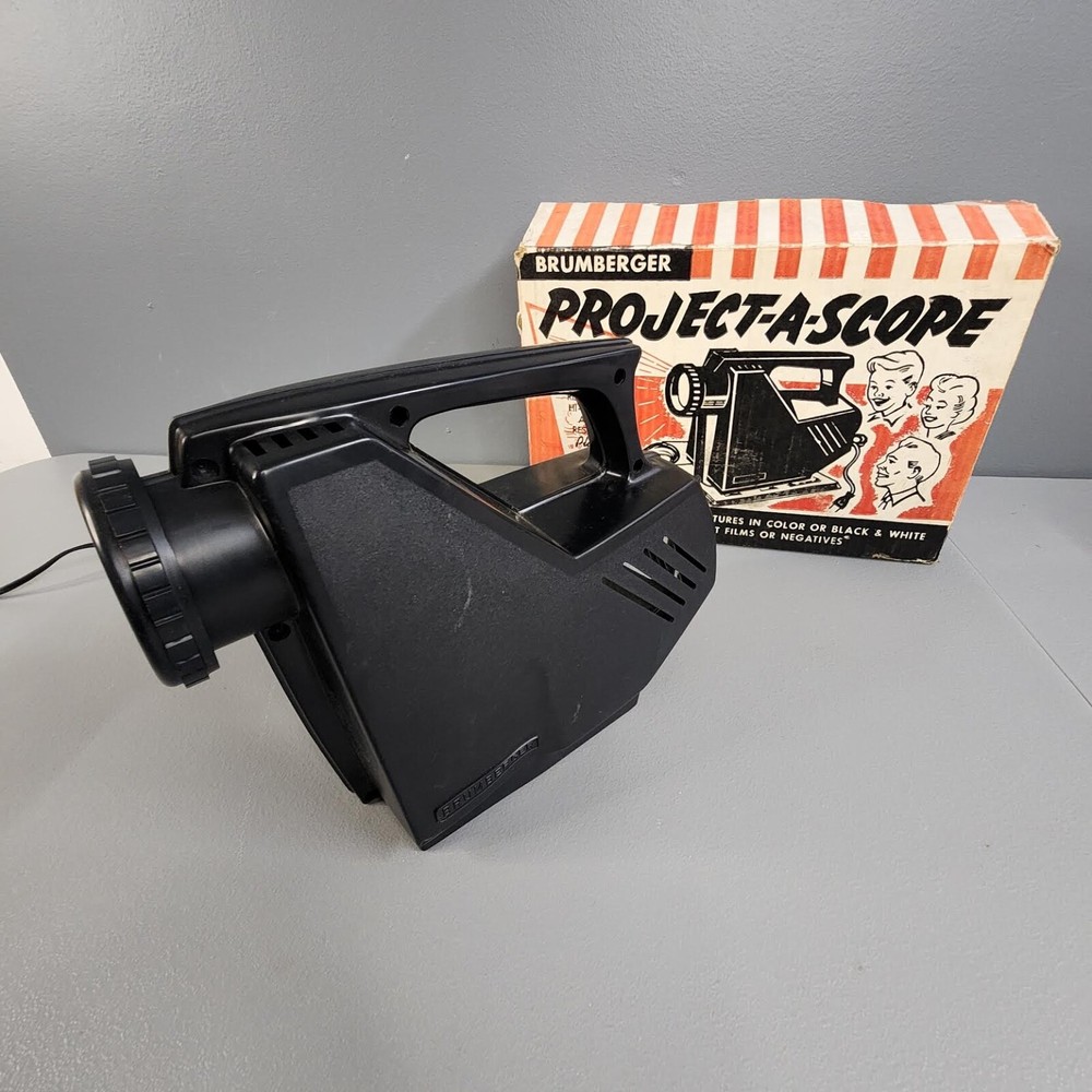 Vintage Brumberger Project-A-Scope Image Photo Projector NOS