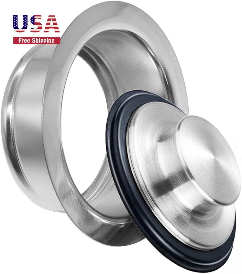 Sink Flange and Stopper Universal Fit for 3.5 Inch Sink Drain Hole Kitchen