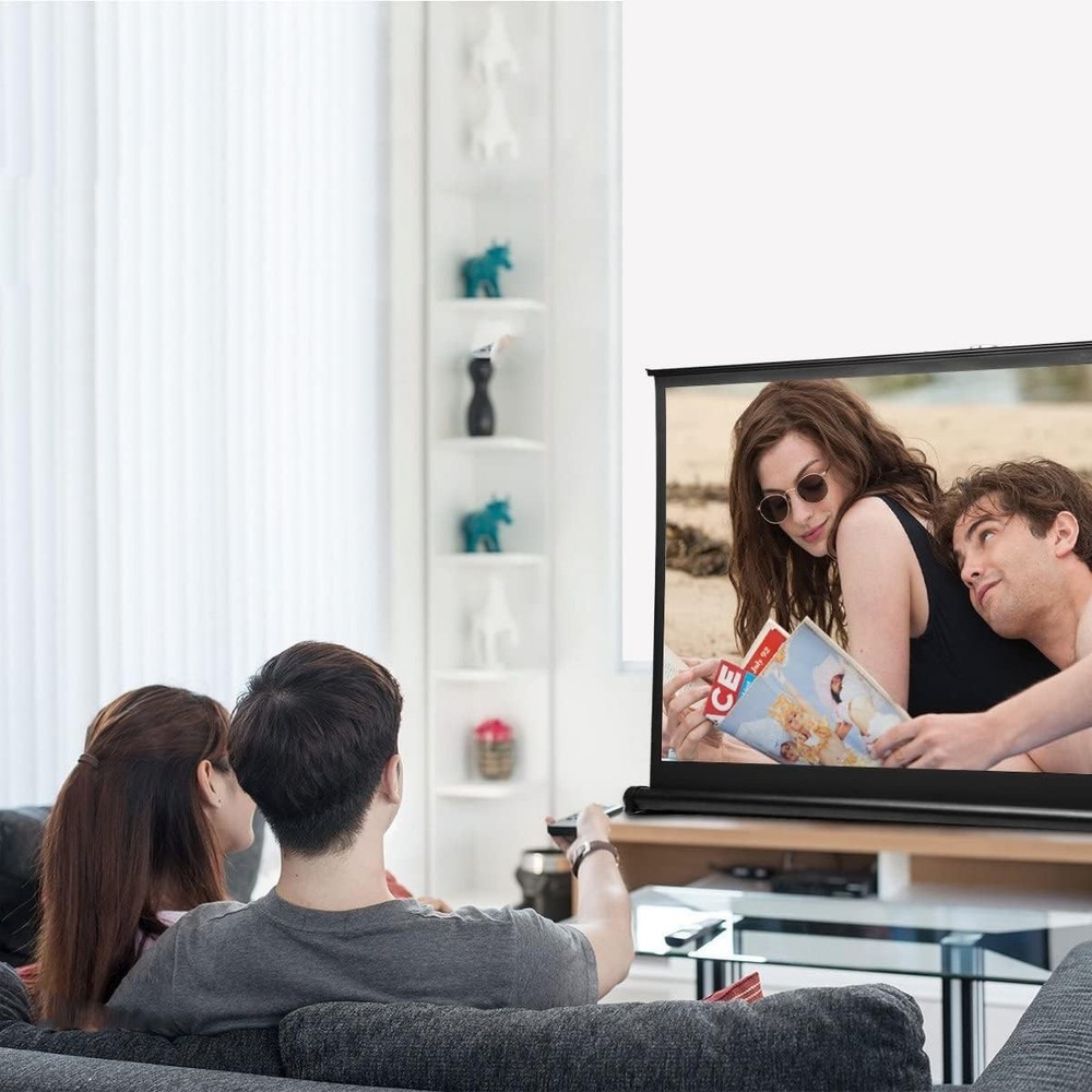 New Portable Mobile 50 Inch Projector Screen Pull Down, 16:9 Projector Screen...