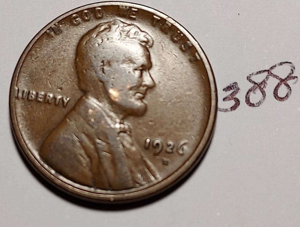 1926-D Lincoln Wheat Cent    #388