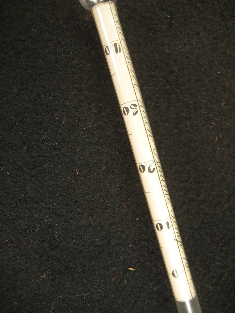 ANTIQUE BLOWN GLASS GERMAN HYDROMETER ARAOMETER