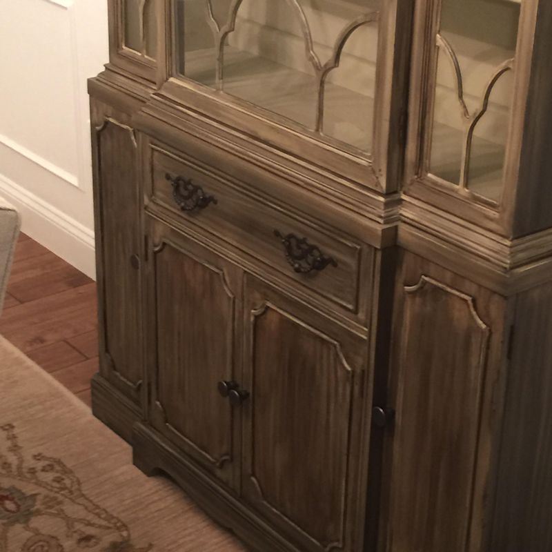 AS-IS 3-1/2" Large Old World Bail Pull Dark Antique Brass