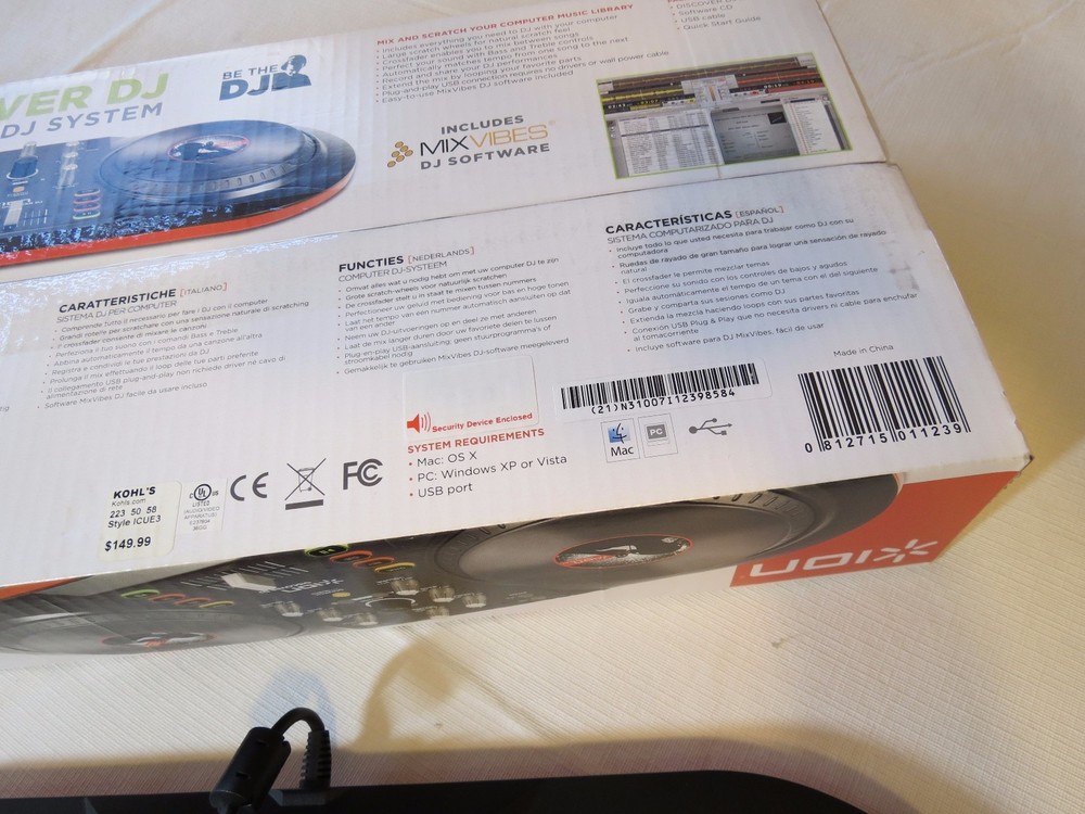 BE THE DJ discover computer system mixing ION scratch mixvibes software USB EUC