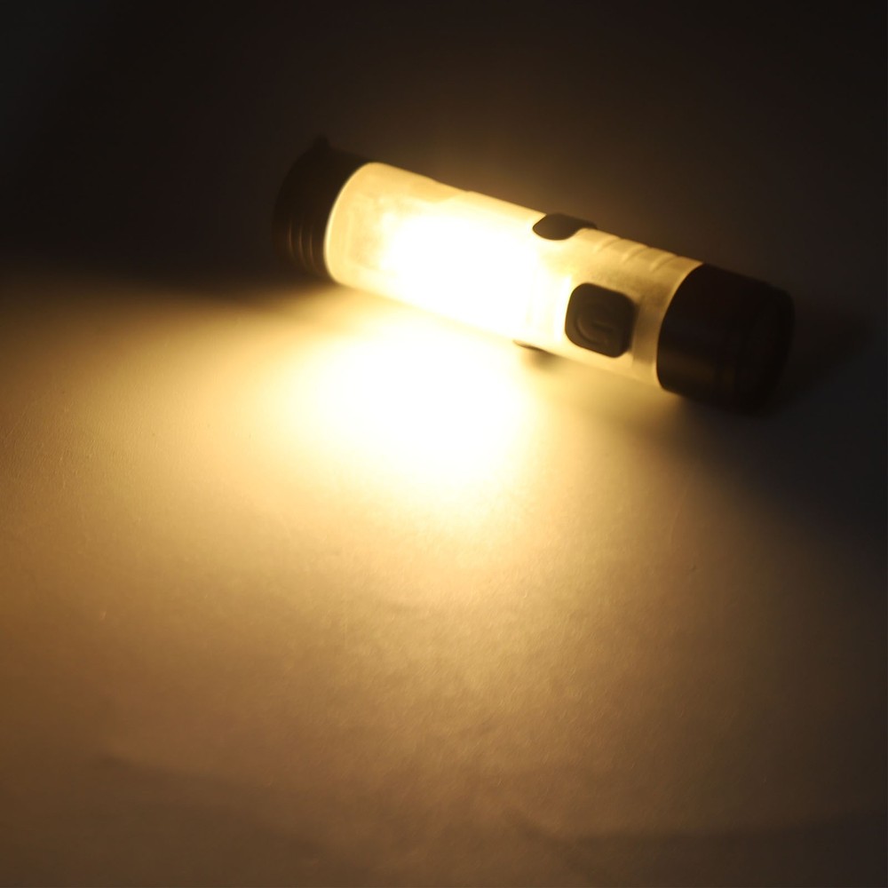 Compact LED Flashlight USB Rechargeable Pocket Flashlight with Clip and Magnet