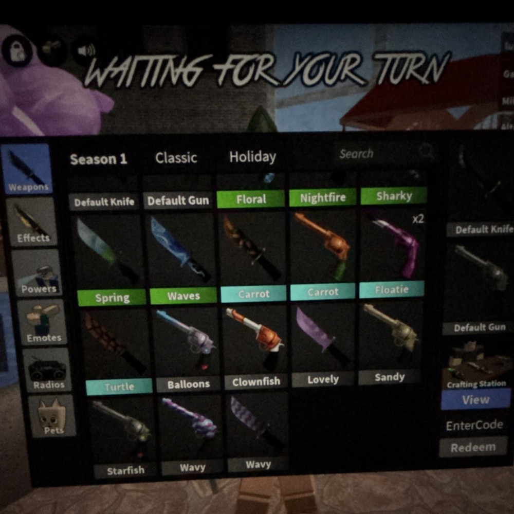 A stack of mm2 items rare not untamable anymore