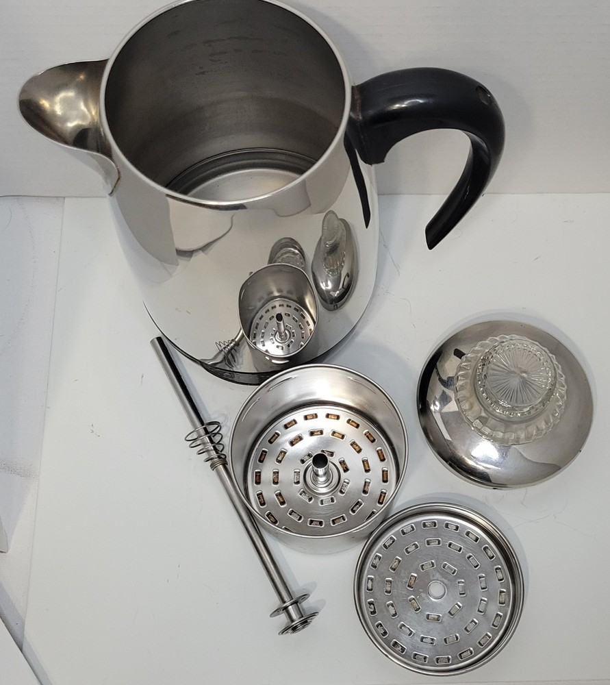 Farberware 138 Superfast Fully Automatic 8 Cup Coffee Percolator Mid Century