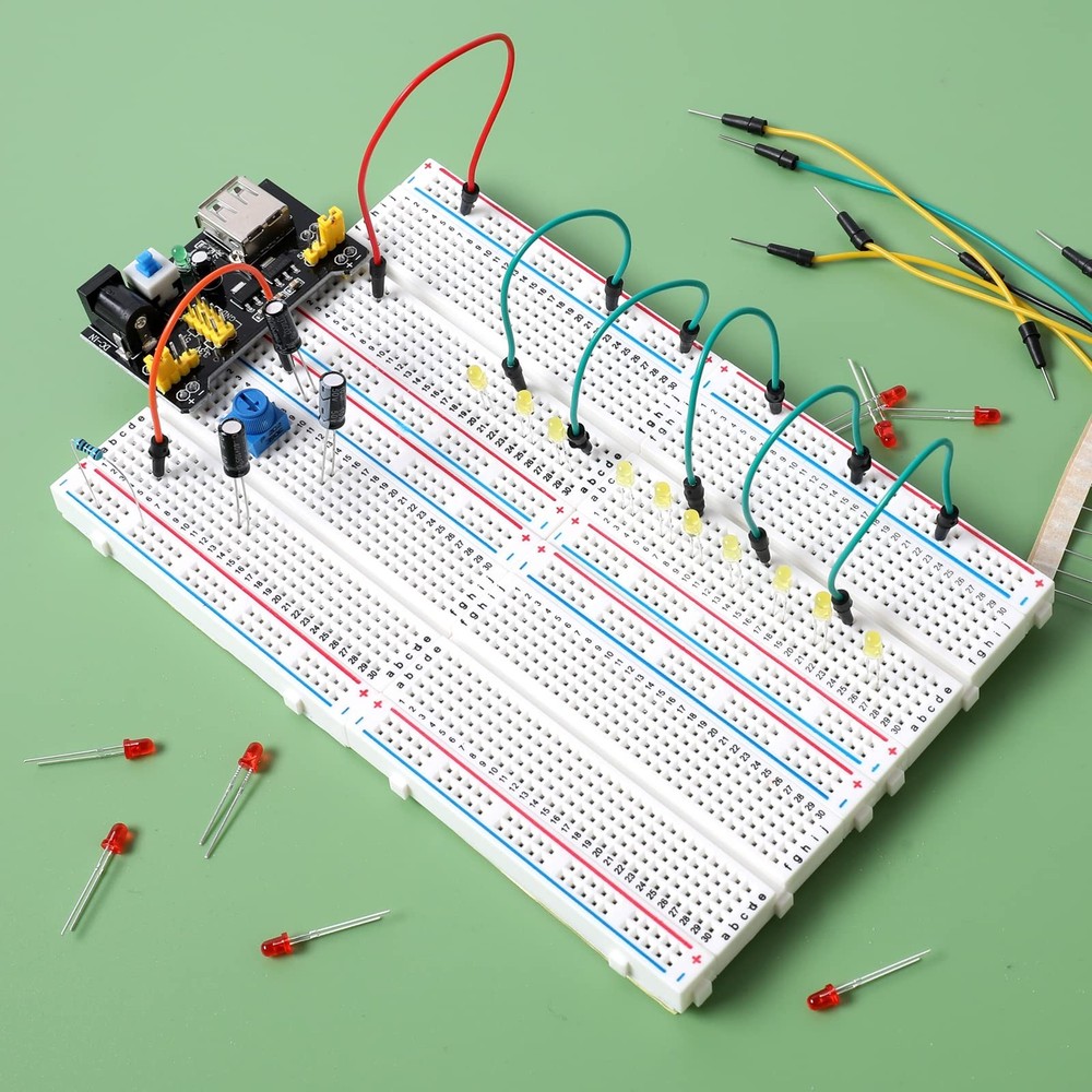 6 PCS Breadboard Set Prototype Board 400 Pin Solderless Kit for Raspberry Pi