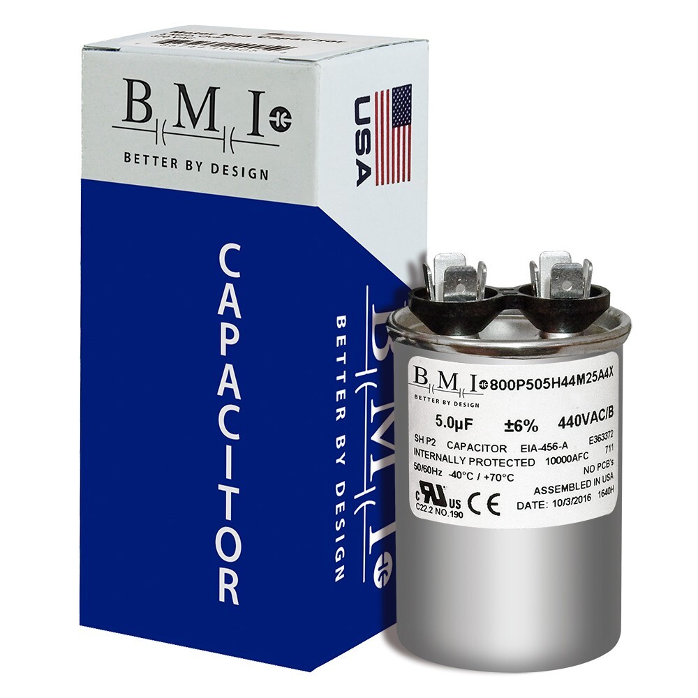 14105 - Mars OEM Replacement Run Capacitor 440/370 VAC 5 MFD Round