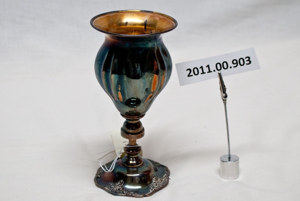 Two Silver-Plate Cups/Goblets
