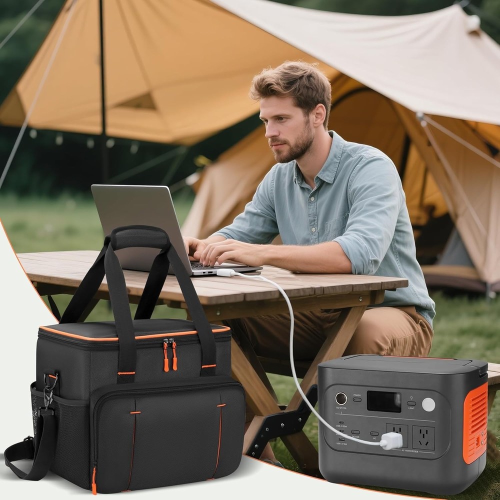 Water-Resistant Carrying Case for Jackery Explorer - Multiple Pockets & Comfort