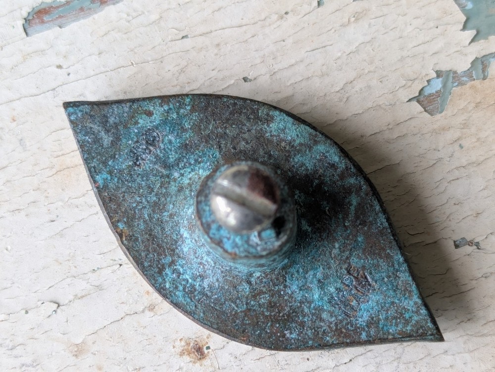 1967 "Antico" Eye by Jerome & Evelyn Ackerman Hand-cast Solid Brass Pull