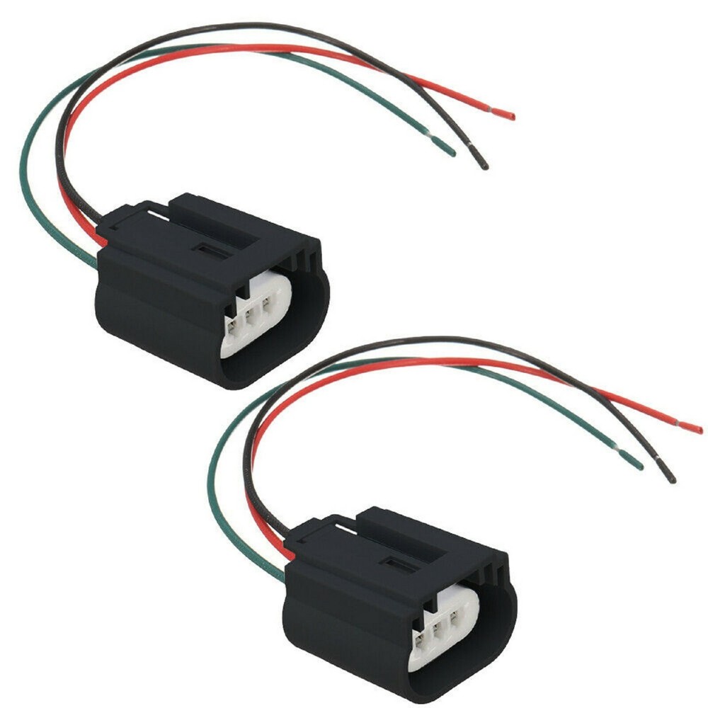 Wire Pigtail Female Ceramic 9008 H13 Two Harness Headlight Bulb Wiring Connector