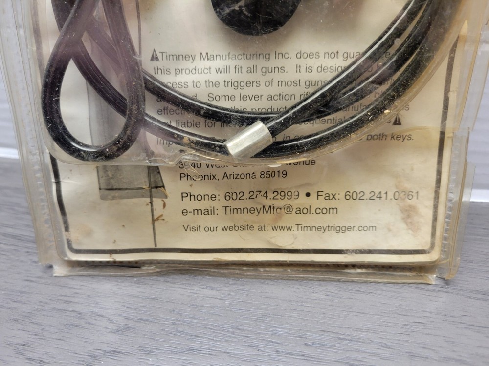 Timney Triggers Double Security Cable Gun Lock Trigger Lock Unopened