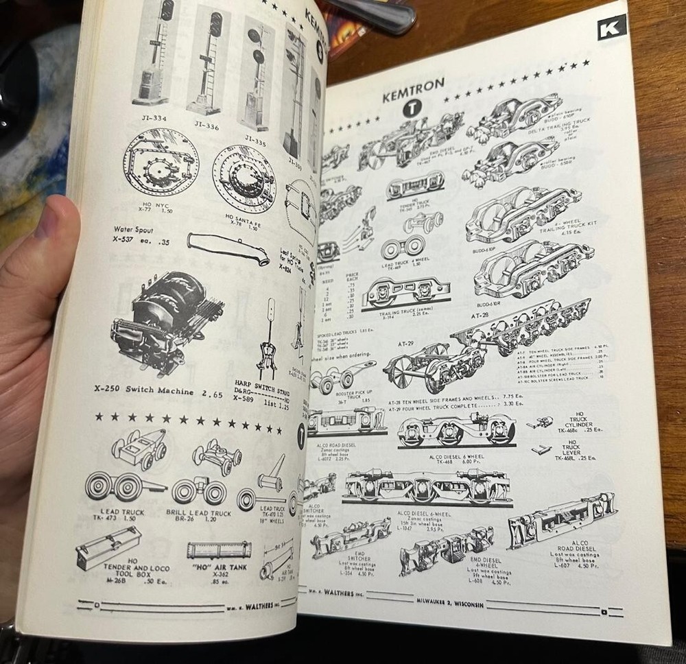 Walthers 1964 Edition Model Railroad Reference Book Catalog HO Scale