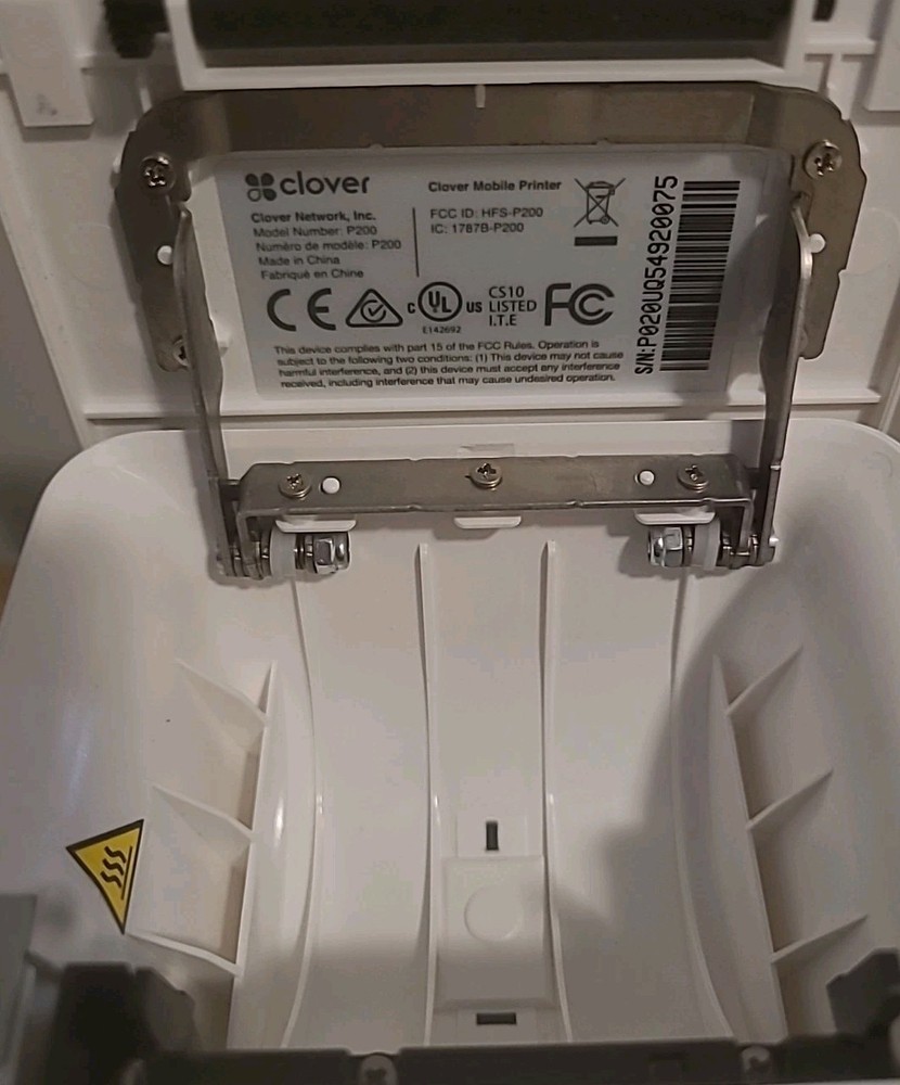 Clover Network P200 Mobile Printer Usb Included