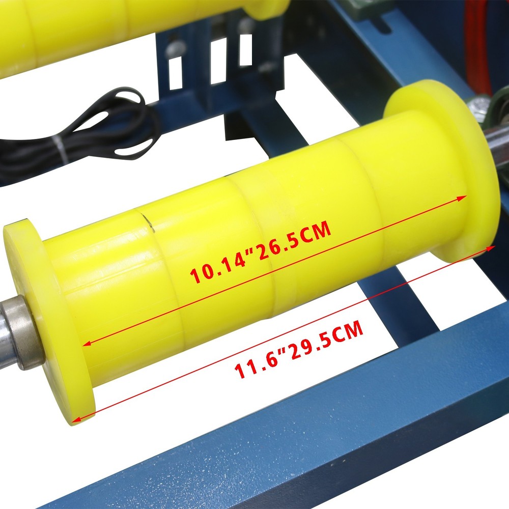 Full Rubber Roller Lab Horizontal Ball Mill grinder 10L Single Ceramic Can 220V