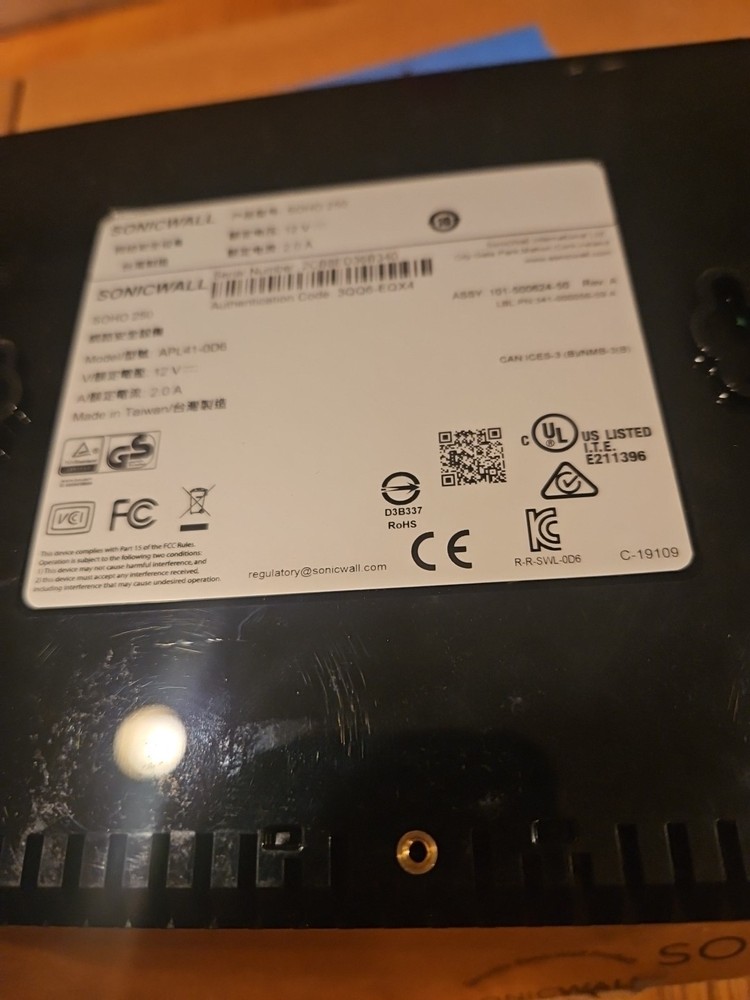 Sonicwall Soho250wireless