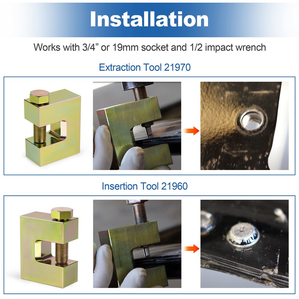 SPR Rivet Tool Combo Kit – Heavy-Duty Insertion and Extraction Tools