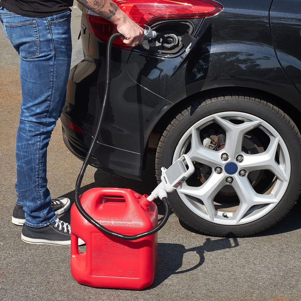 DEWAY Automatic Fuel Transfer Pump with Nozzle for Quick Flow Control & Stop