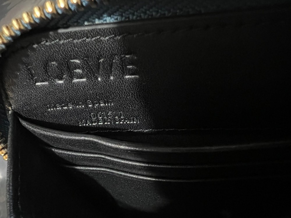 Loewe Blue Puzzle Zip Around Wallet