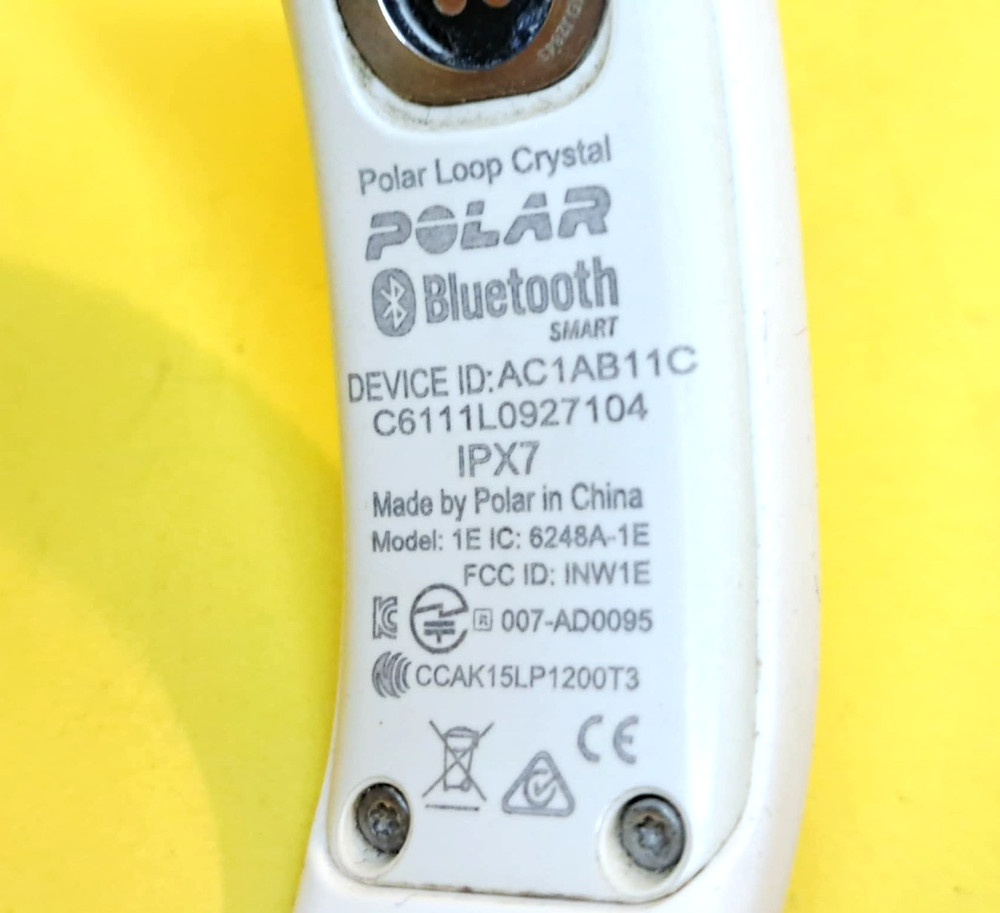 ⚡UNTESTED⚡ WHITE POLAR LOOP CRYSTAL BLUETOOTH 6248A-1E FITNESS ACTIVITY TRACKER⚡