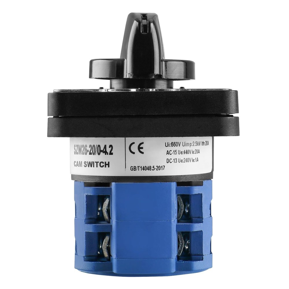 Panel Mount 5 Position Changeover Switch AC 660V 20A - Reliable Performance