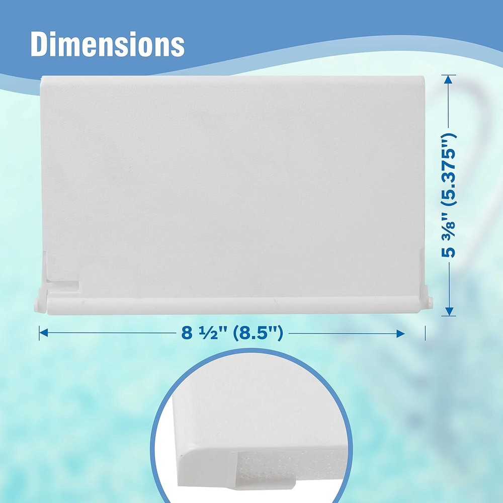 Exact Replacement 516252 White Weir Gate Assembly - Compatible with Bermuda...