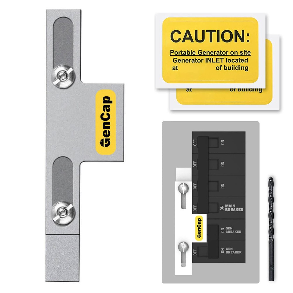 GenCap Generator Interlock Kit Compatible with Square D Homeline Meter Main 1...