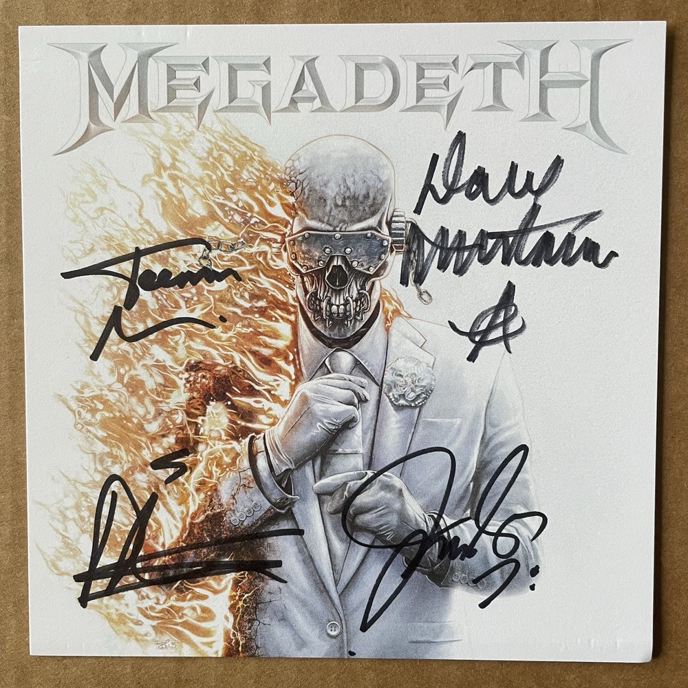 Megadeth Self Titled SIGNED CD 2026 AUTOGRAPHED Photo Insert