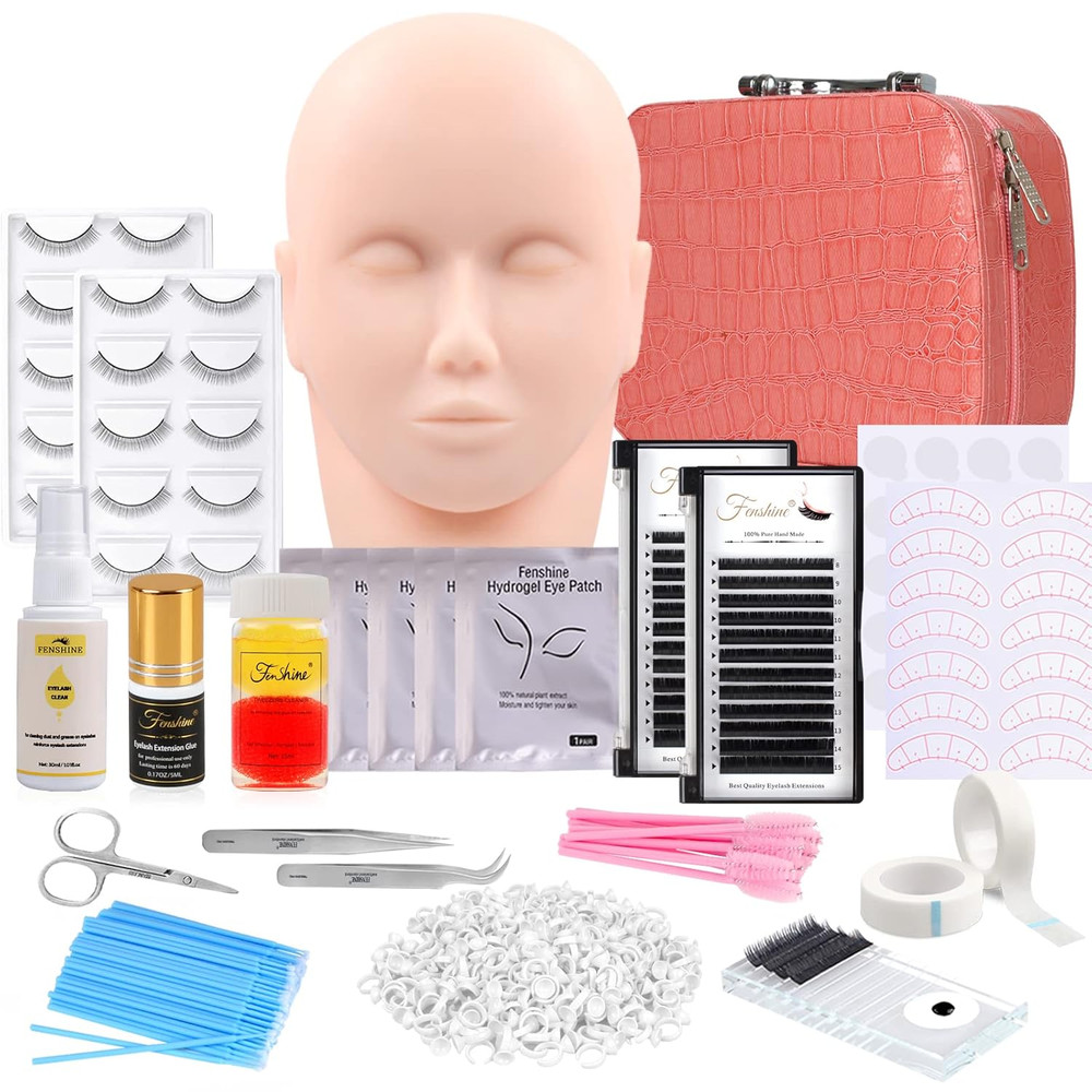 Eyelash Extension Kits, 17Pcs Professional Eyelash Grafting Training Tools Lashe