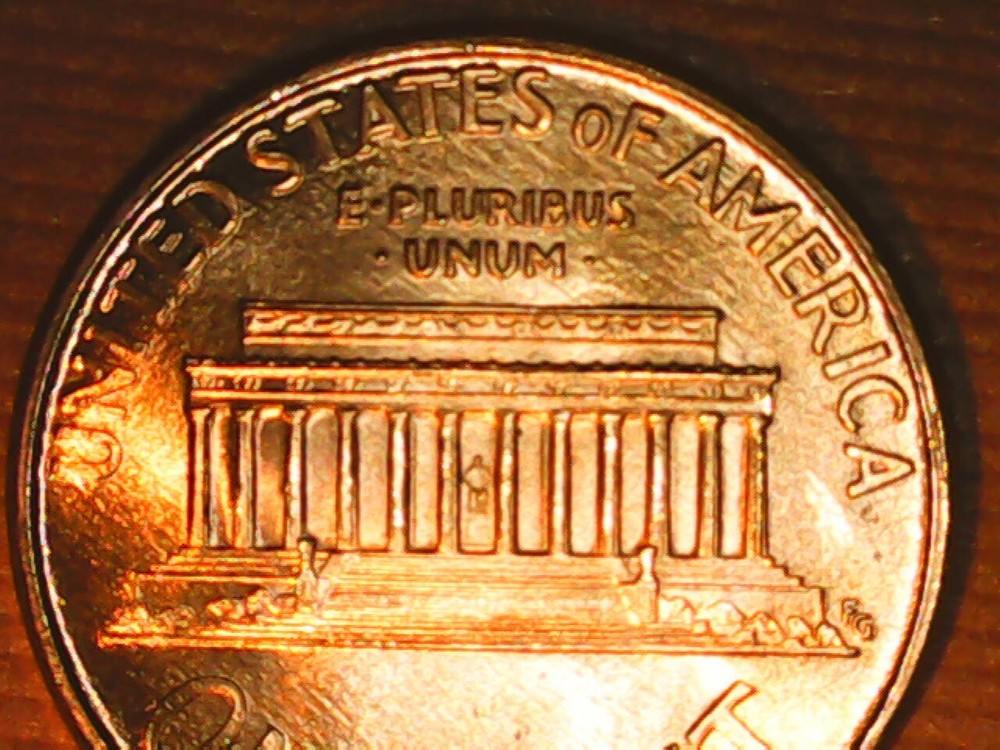 1995 Penny Reverse Die Crack & Chip