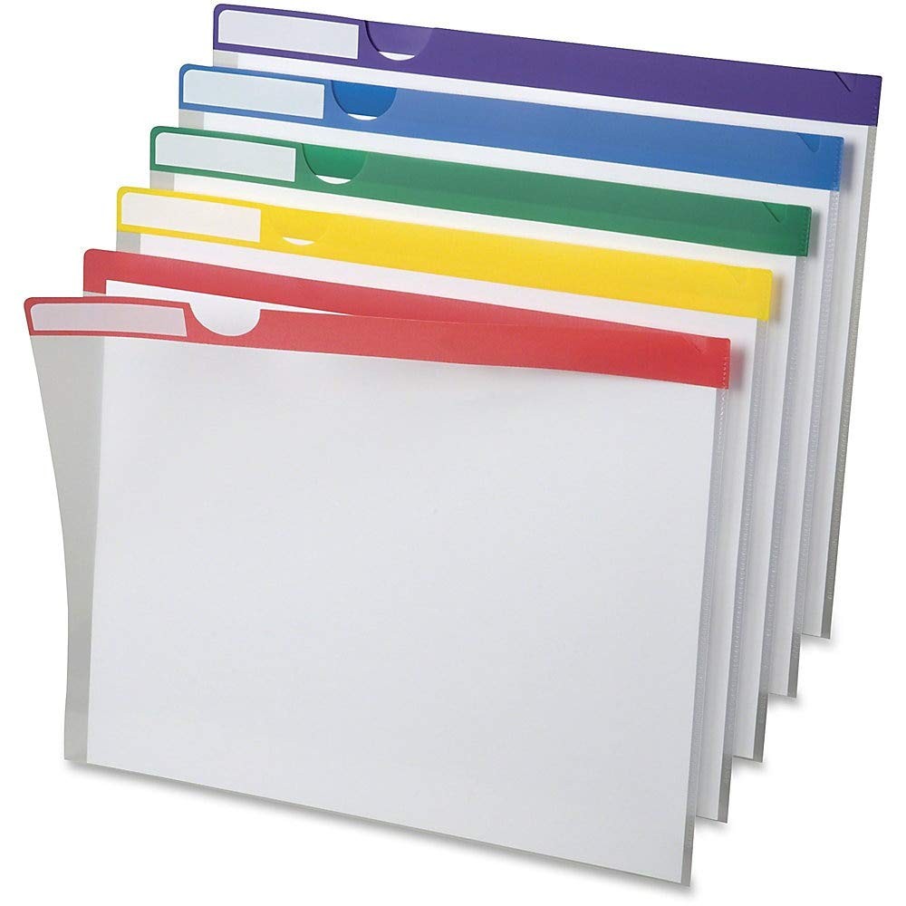 Poly Index Folders, 10 Pack, Letter, Assorted (50981EE)
