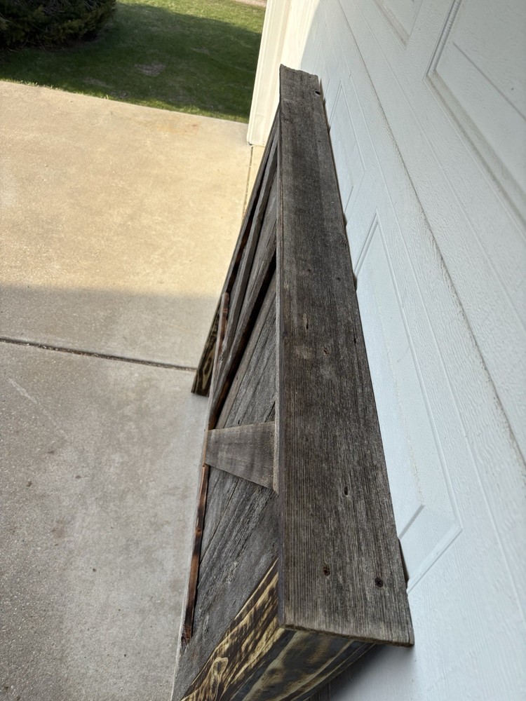 Rustic Barnwood Queen Sized Headboard